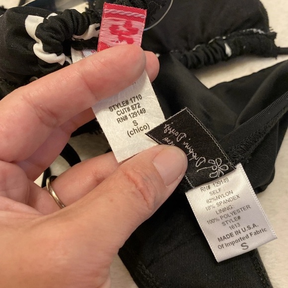 Dippin' Daisy's Black and White Lace Bikini Set - Picture 2 of 16